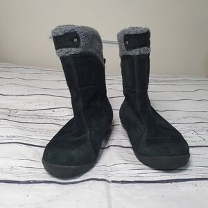 Timberland Earthkeeps Upper Leather Suede Waterproof Black Winter Boot Size 7.5W